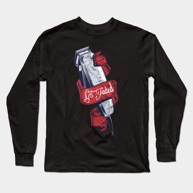 get faded barber Long Sleeve T-Shirt by JayD World